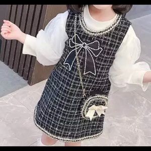 Cute girl dress with bag